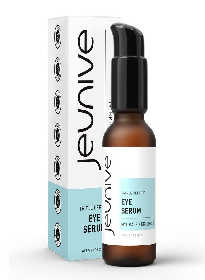 Jeunive Deep Hydration Refreshing Triple Peptides Daily Eye Correction Serum | 48Hr Hydrating Delicate Eye Skin Area to Reduce Dark Circles, Puffiness, Fine Lines and Wrinkles, 1 oz (28g) - Image 1